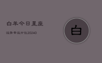 白羊今日星座运势幸运方位(10月12日)