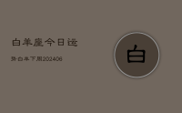 白羊座今日运势白羊下周(20240708)